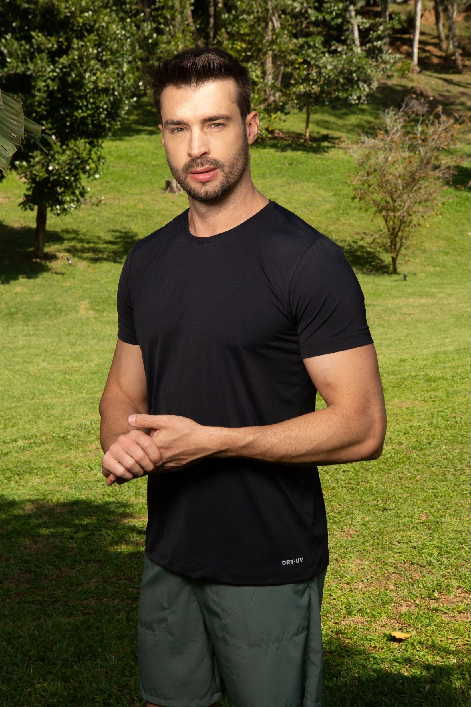 Camiseta Dry Fit Masculina Preta
