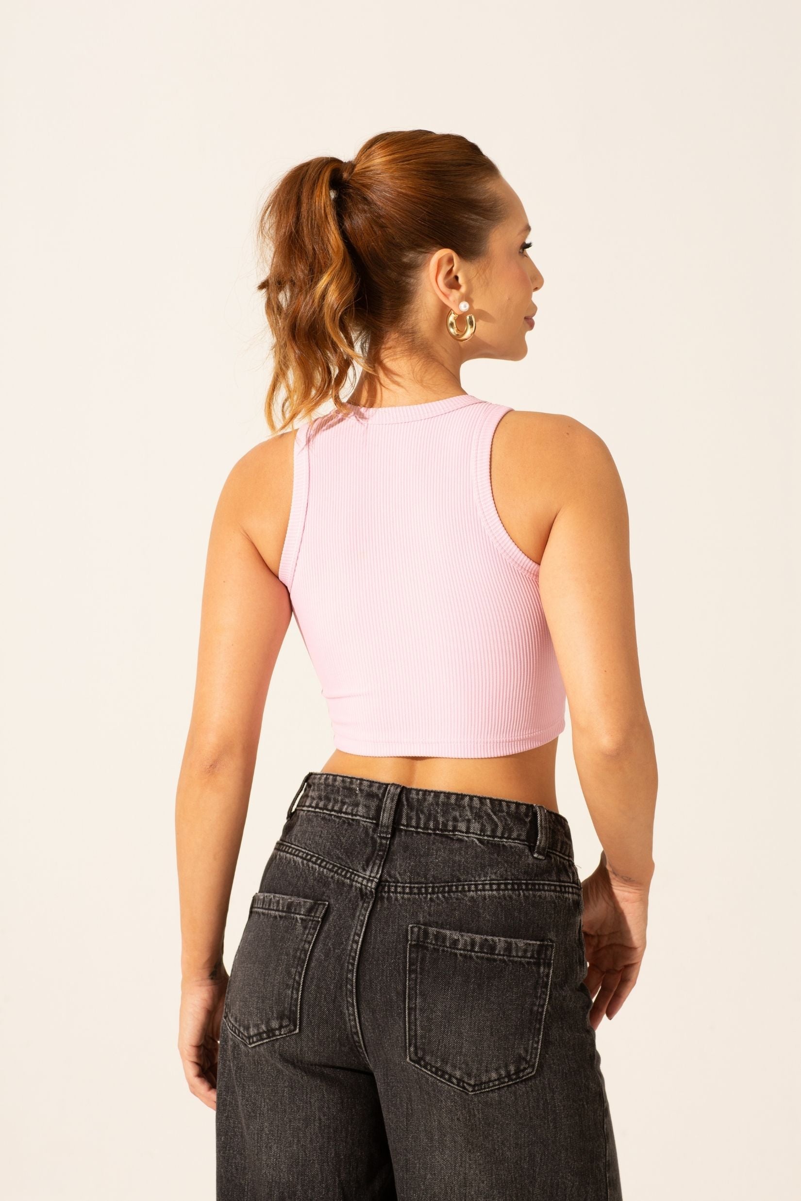 Cropped Aria Canelado Rosa