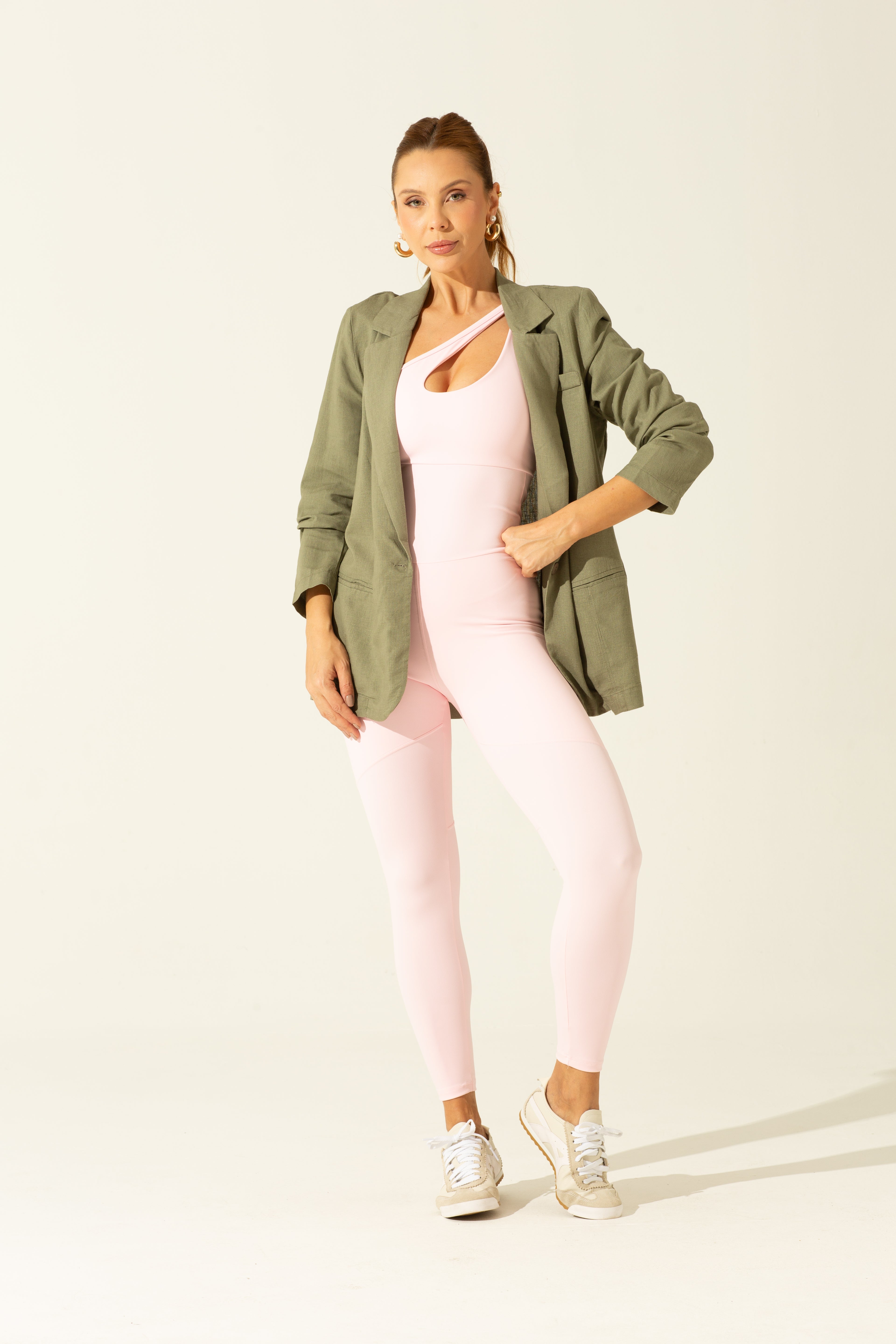 Macacão Gaia Rosa Blush