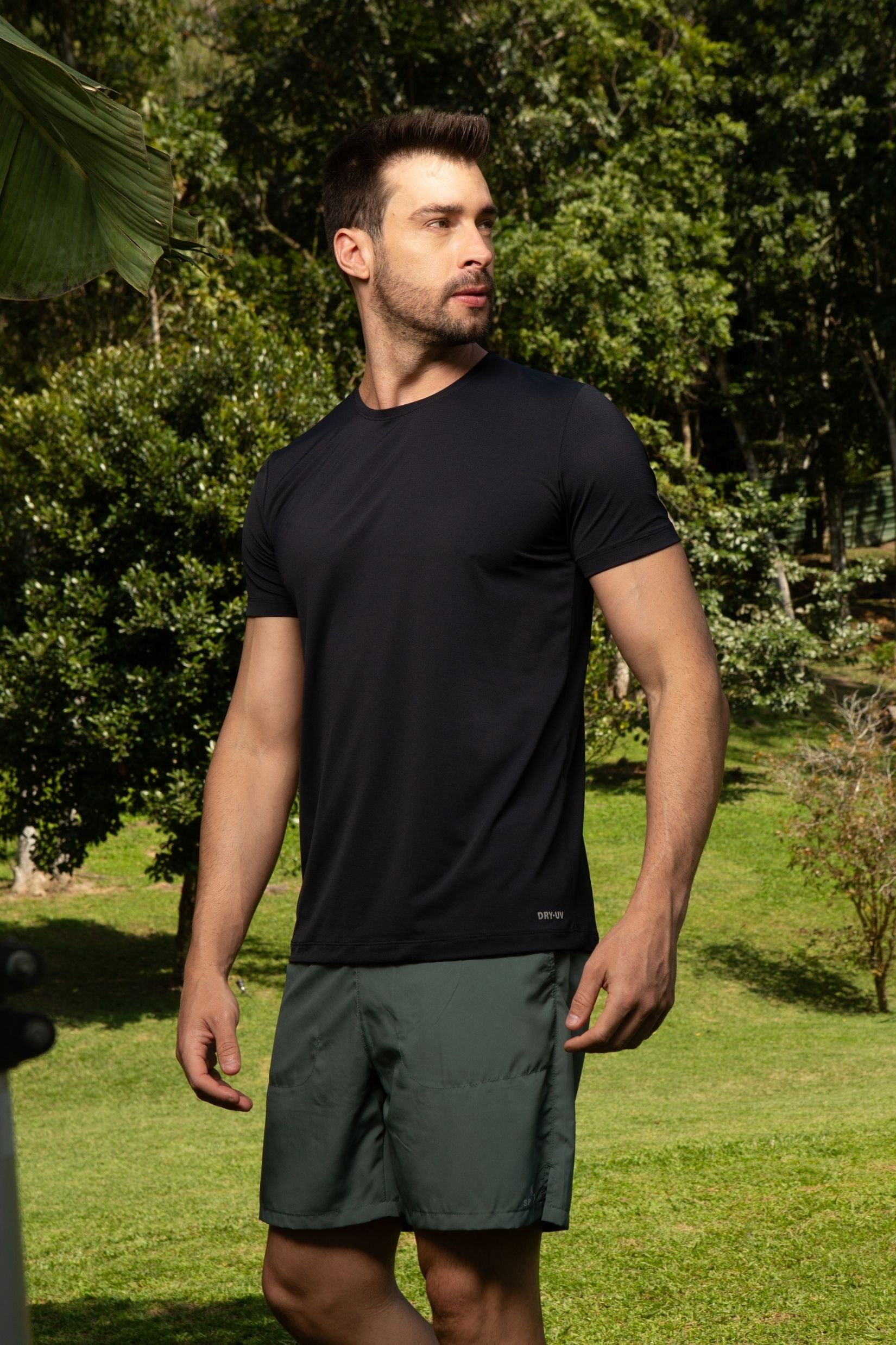 Camiseta Dry Fit Masculina Preta