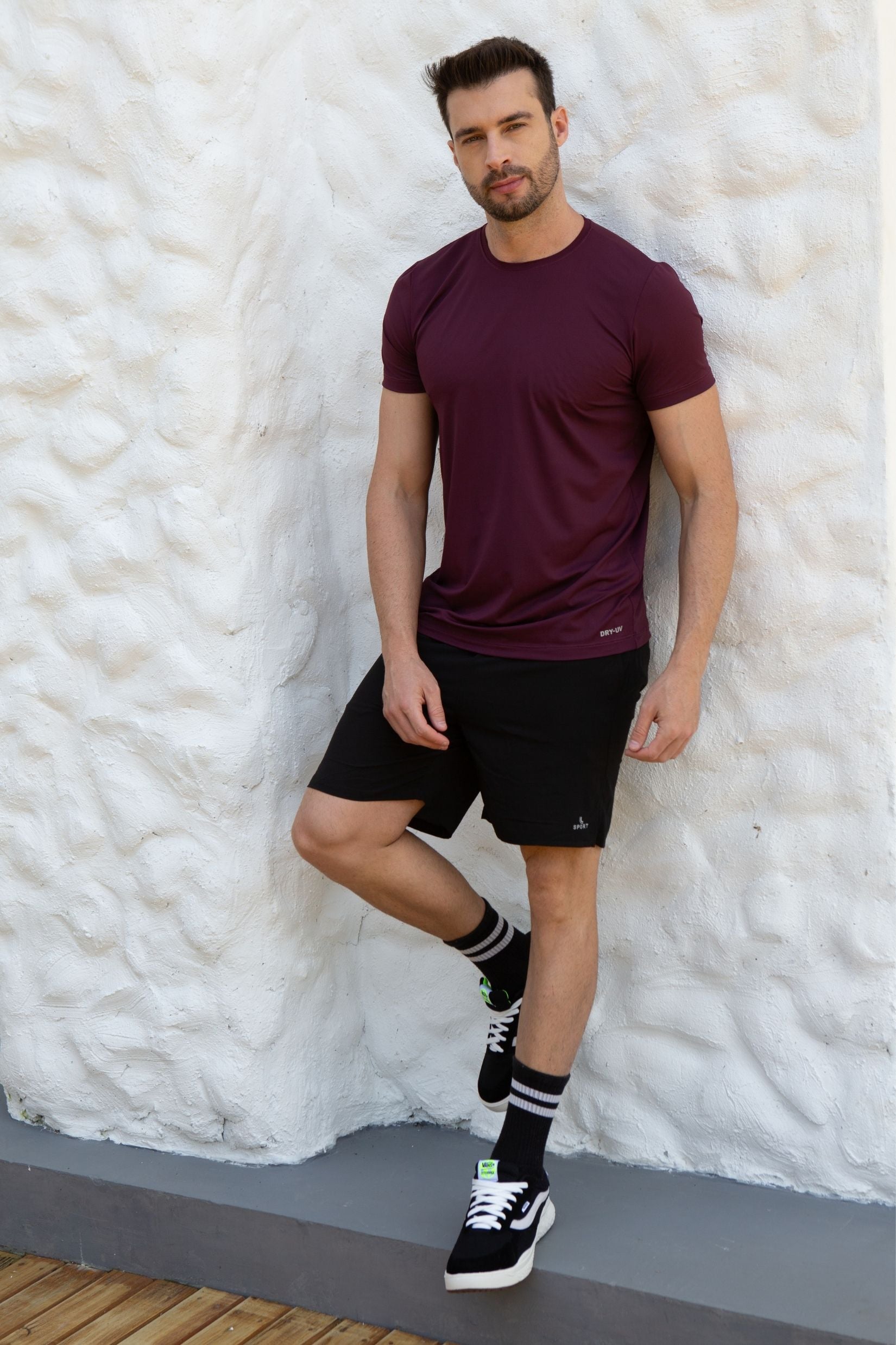 Camiseta Poliamida Masculina Marsala