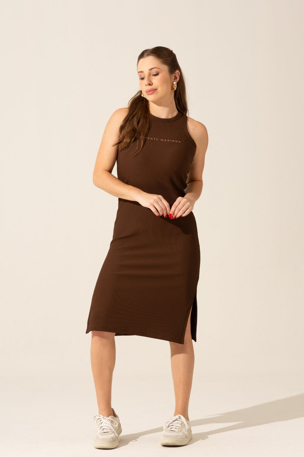 Vestido Aria Canelado Coffe