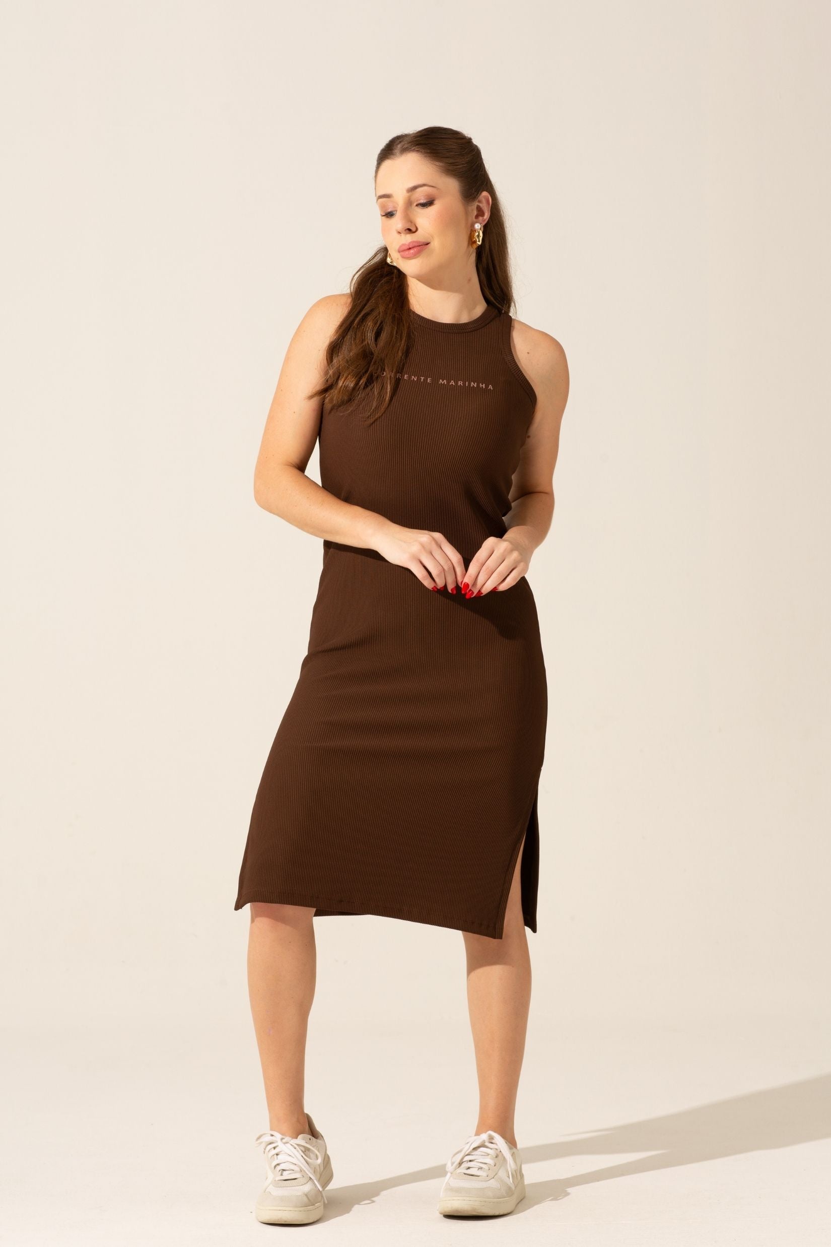Vestido Aria Canelado Coffe