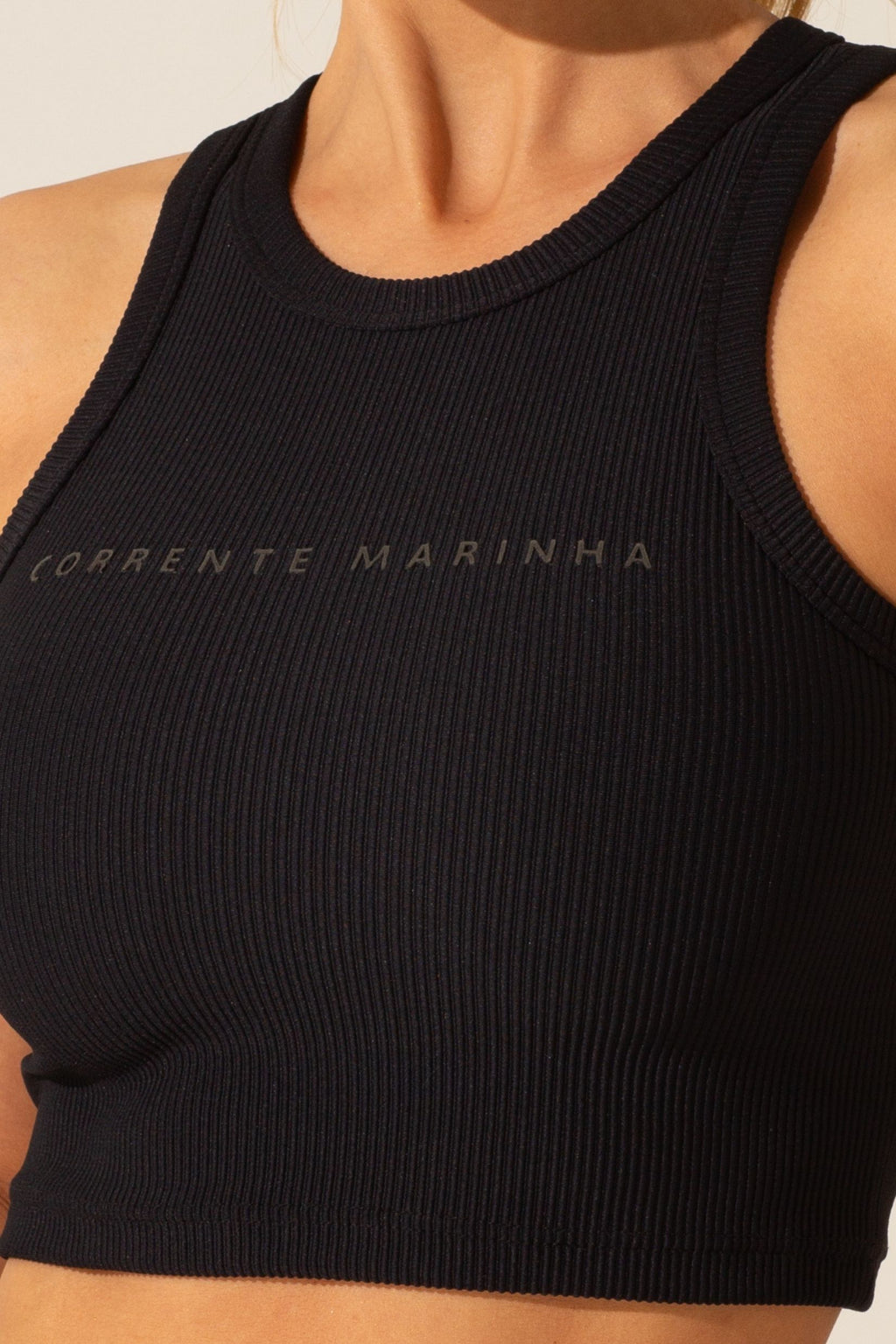 Cropped Aria Canelado Preto